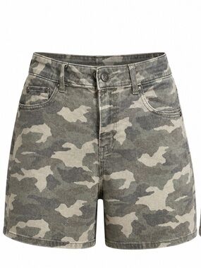 American Eagle Camo Shorts High Rise Boyfriend Utility